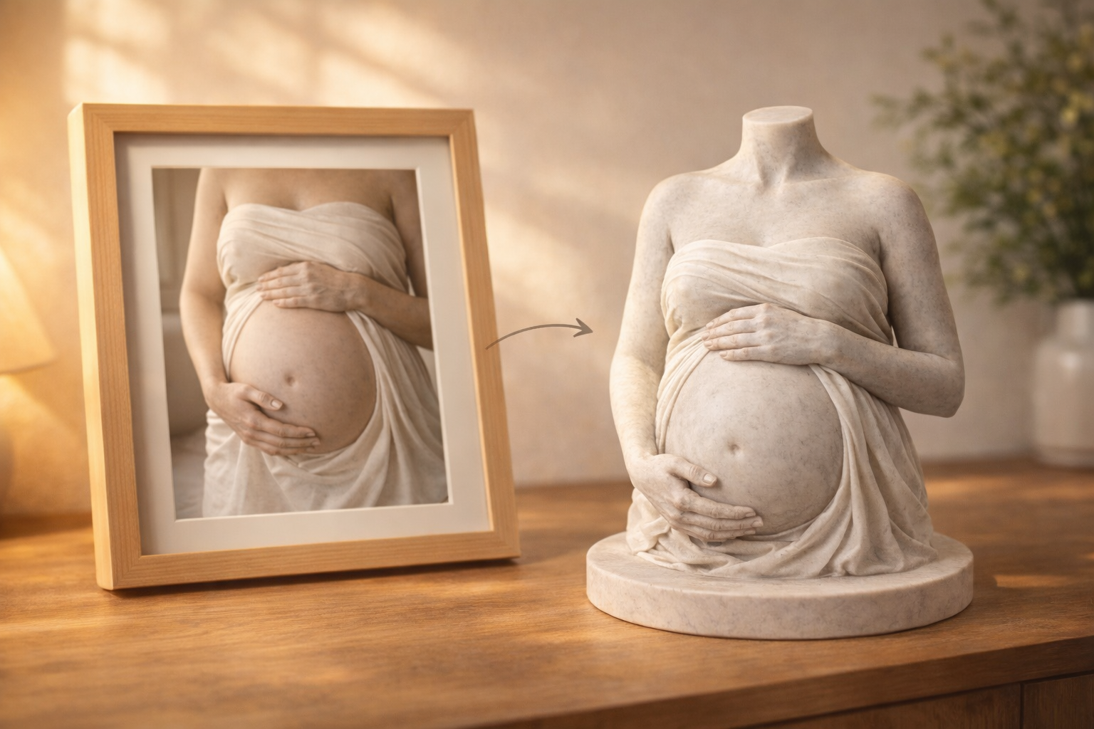 Buste femme enceinte sur mesure